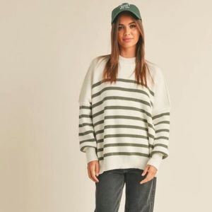 Miou Muse Jackie Striped Sweater